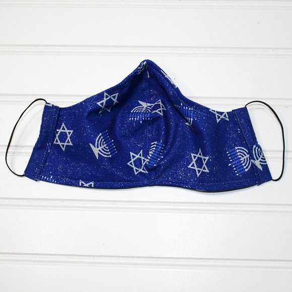 HAND CRAFTED Kids Hanukkah Star Face Mask Shield - Picture 5 of 8